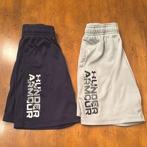 Under Armour Navy and Gray Shorts Set